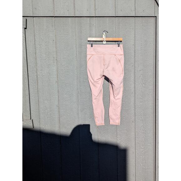 Pink Powerhold fabletics L large compression leggings athletic gym workout fall - Picture 4 of 7